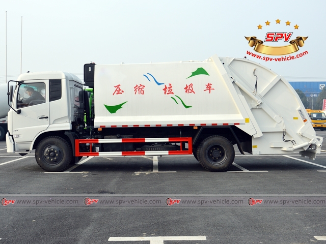 10,000 Litres Dongfeng kingrun compactor garbage truck